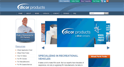 Desktop Screenshot of dicorproducts.com