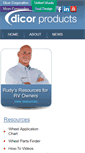 Mobile Screenshot of dicorproducts.com